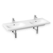 Jika Mio-N 130 dupla mosdó, 1 csaplyukkal középen, Jikaperla, fehér, 130x45x15 cm ( H8147141001041 )
