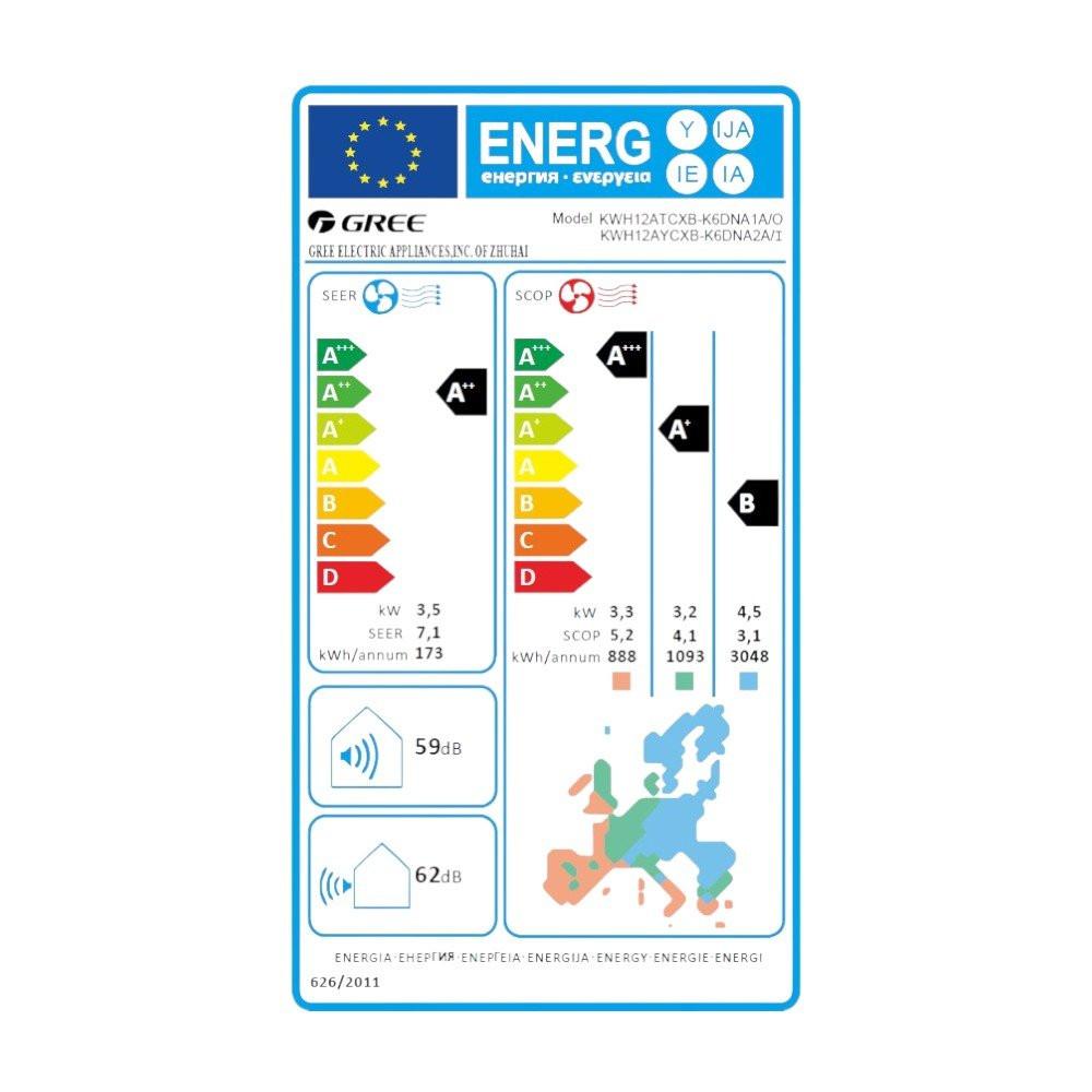 Kinghome Maximus mono split klíma szett 3.51 kW (KWH12AYCXB - K6DNA2A)