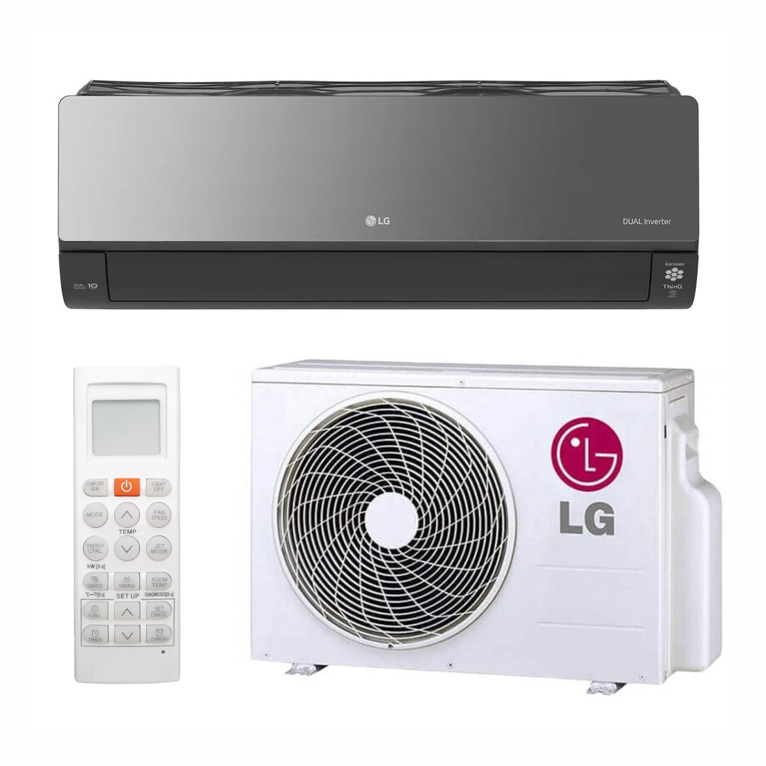 LG AC09BK ArtCool Mirror split klíma szett, 2,6 kW (AC09BK.NSJ + AC09BK.UA3)