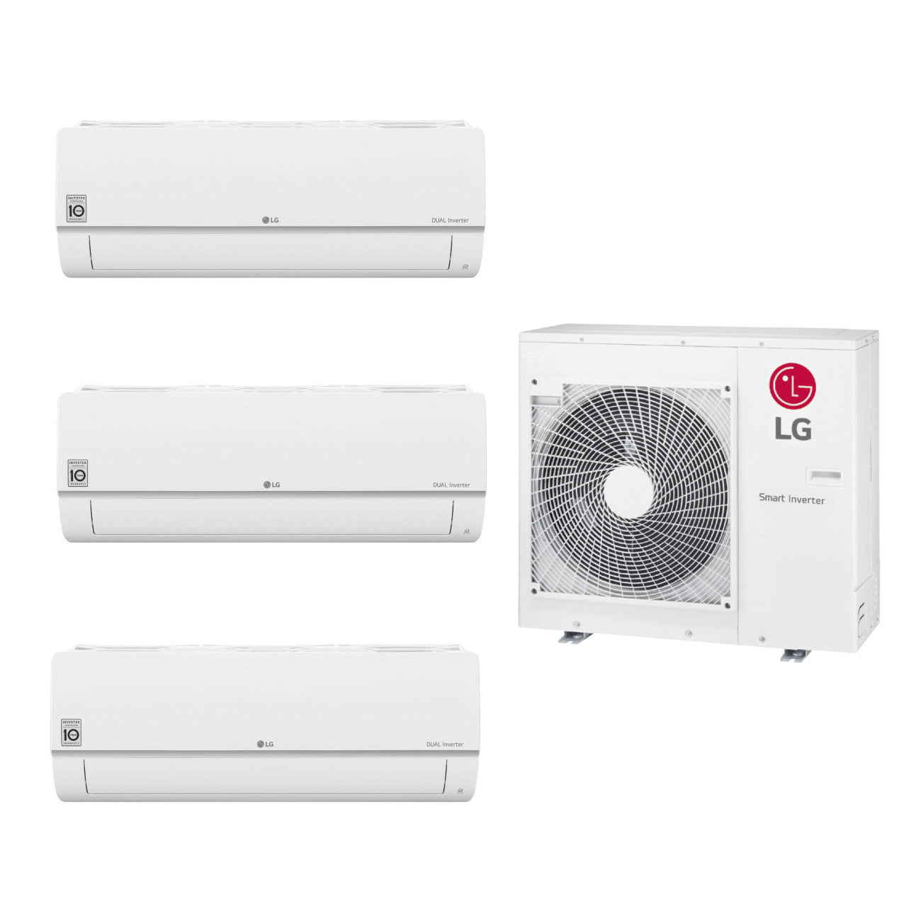 LG multi split klíma szett - kültéri: 7,9kW(MU4R27), beltéri:2,5kW(PC09SK)+3,5kW(PC12SK)+5kW(PC18SK) (MU4R27-SZETT)