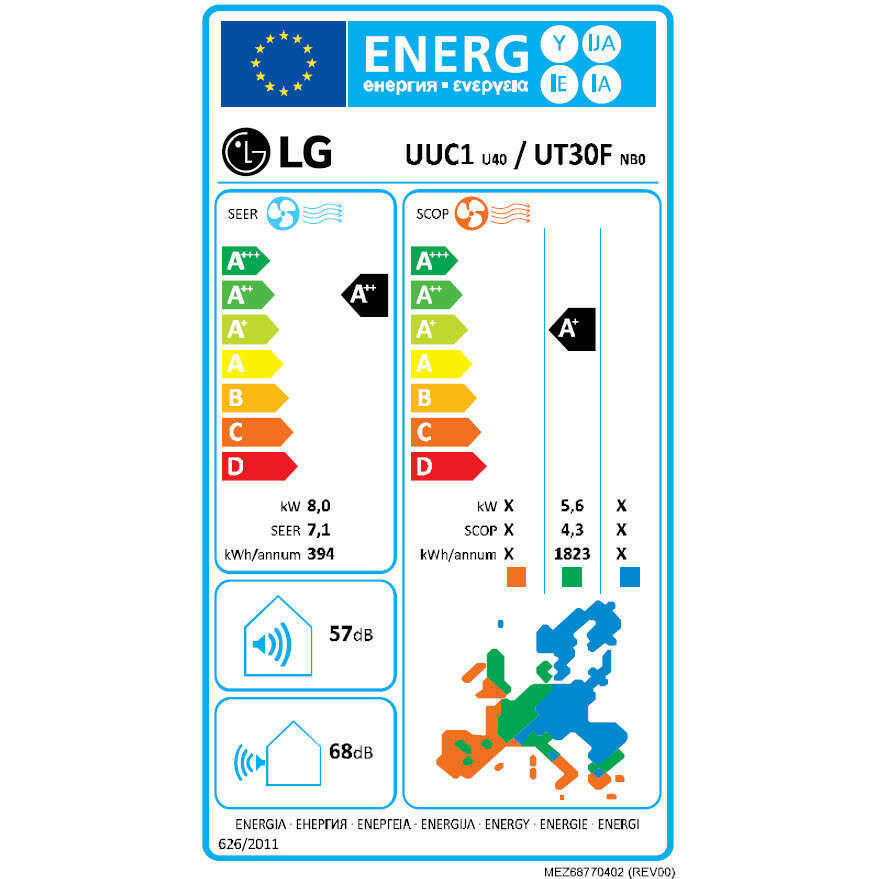 LG UT30F/UUC1 Standard kazettás split 8,0 kW,  távirányítóval-2