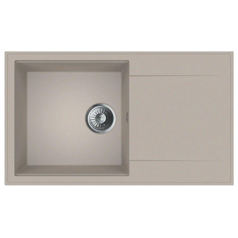 Mofém Zenit 78 1B1D gránit mosogatótálca, 1 medencés, 1 csepptálcás, 780x460mm, bézs (M - 760012802B2)