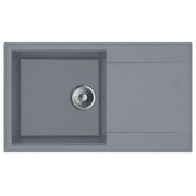 Mofém Zenit 78 1B1D gránit mosogatótálca, 1 medencés, 1 csepptálcás, 780x460mm, szürke (M - 760012802G7)