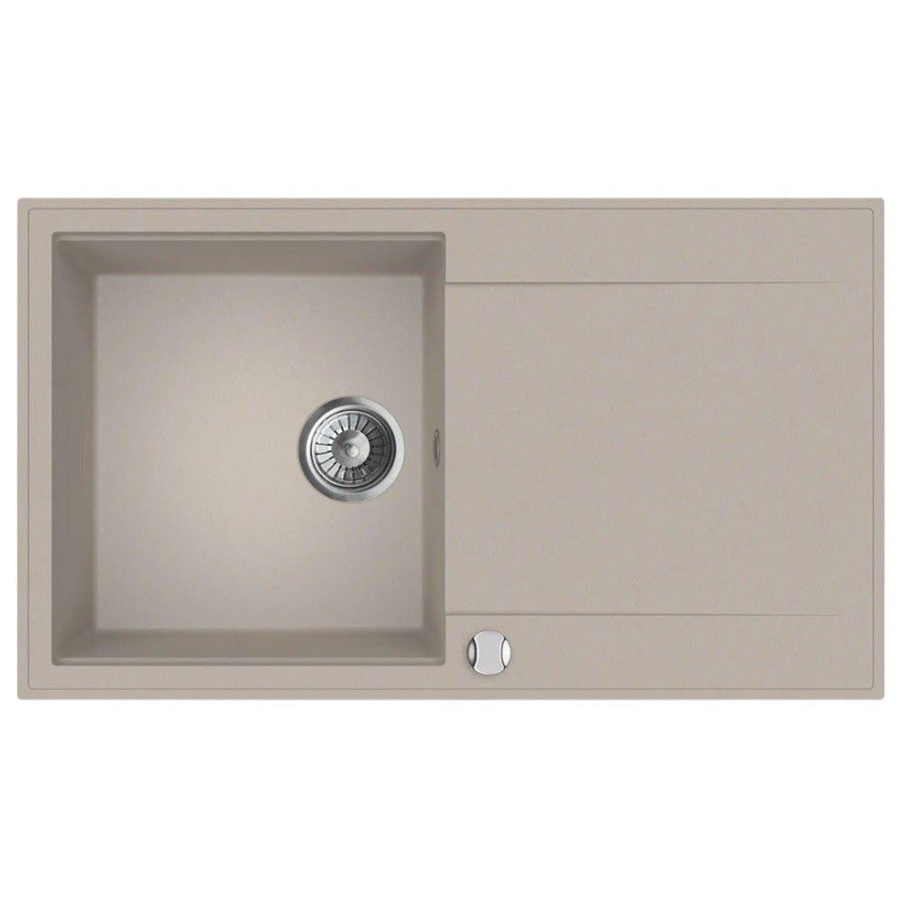 Mofém Zenit 86 1B1D gránit mosogatótálca, 1 medencés, 1 csepptálcás, 860x500mm, bézs (M - 760012803B2)