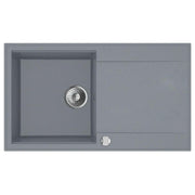 Mofém Zenit 86 1B1D gránit mosogatótálca, 1 medencés, 1 csepptálcás, 860x500mm, szürke (M - 760012803G7)