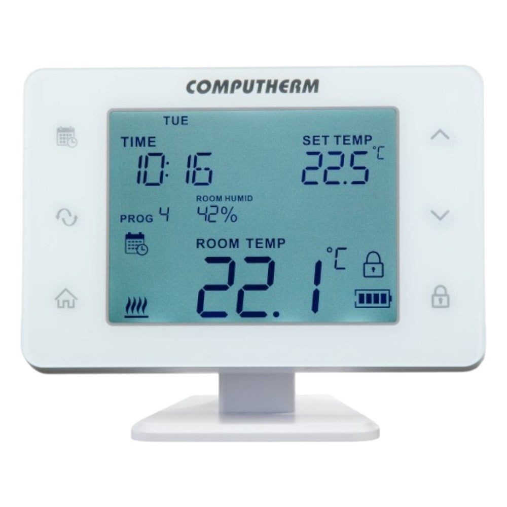 COMPUTHERM Q20RF Wi-Fi szobatermosztát, vezeték nélküli, programozható, Wi-Fi, páratartalom mérés (Q20RF Wi-Fi)
