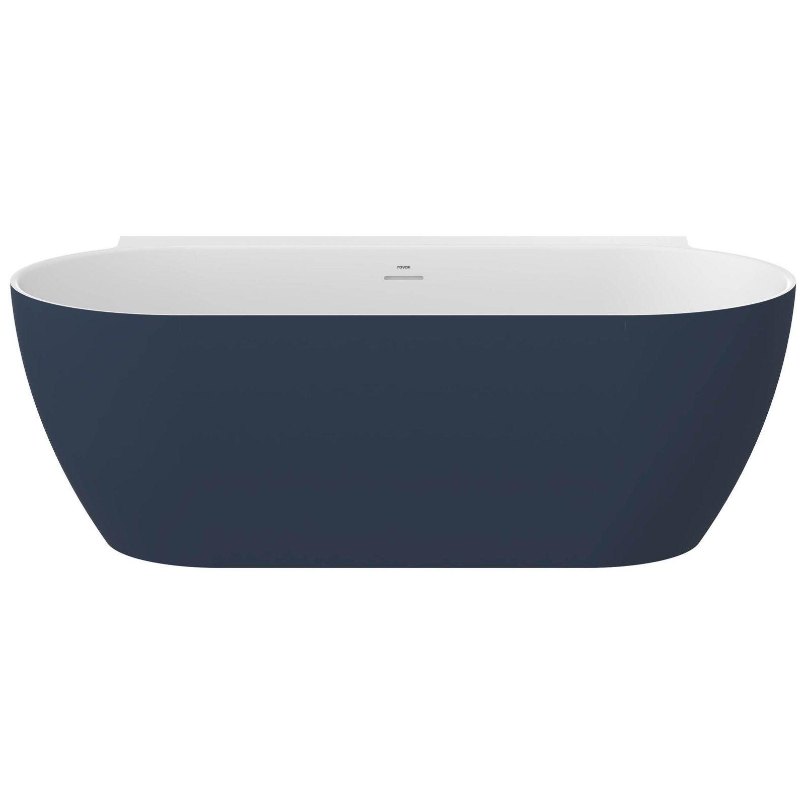 Ravak Freedom Wall II TEC akrilkád 1700x870 deepsea blue/fehér, fehér lefolyó(CC71400000)
