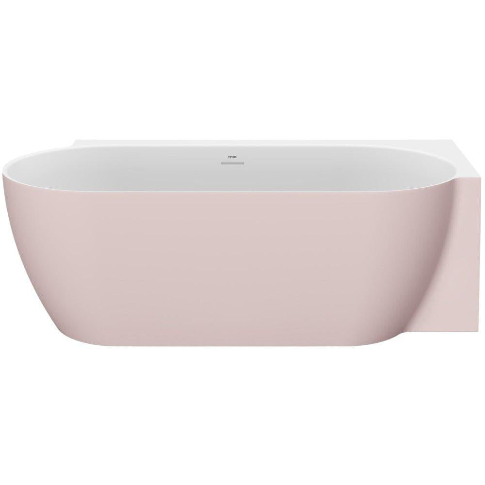 Ravak Freedom Corner II TEC R akrilkád 1750x860 alabaster pink/fehér, fehér lefolyó