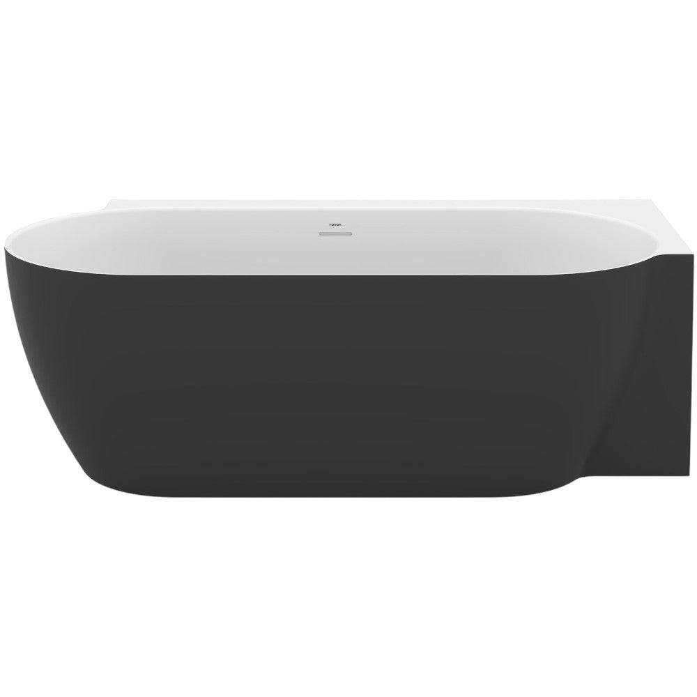 Ravak Freedom Corner II TEC R akrilkád 1750x860 fekete/fehér, fekete lefolyó (RAVAK - CC81700000)