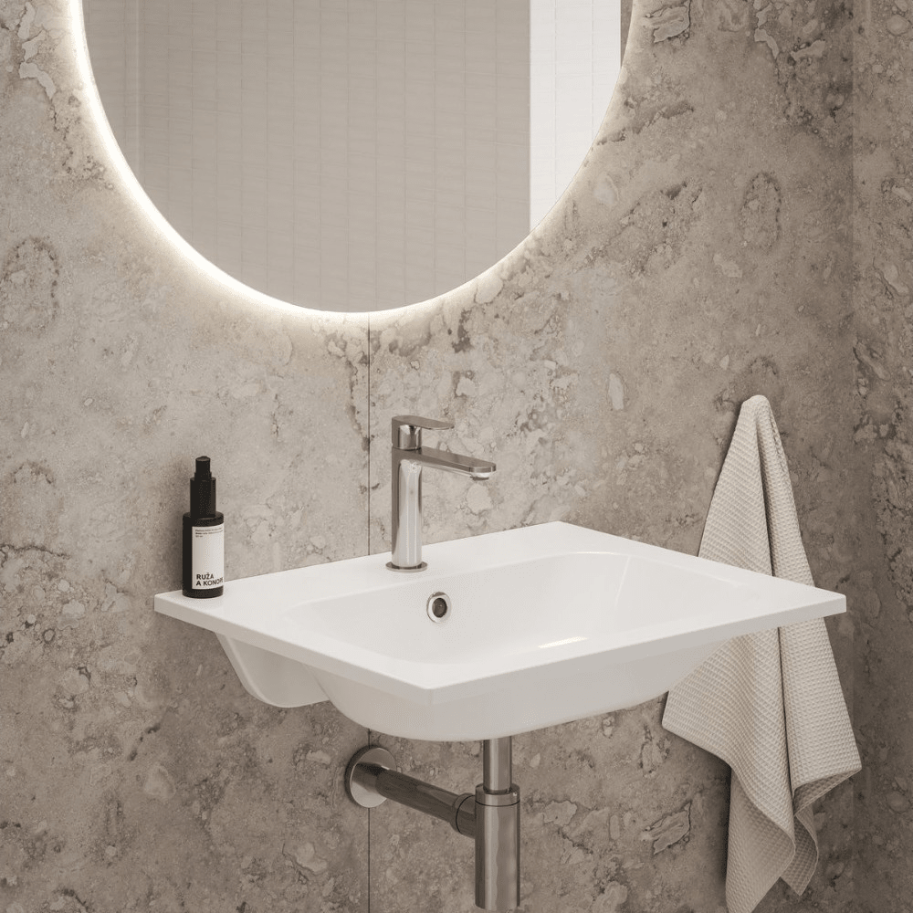 Ravak Chrome Slim 60 mosdó fehér, furattal (XJG01160001)