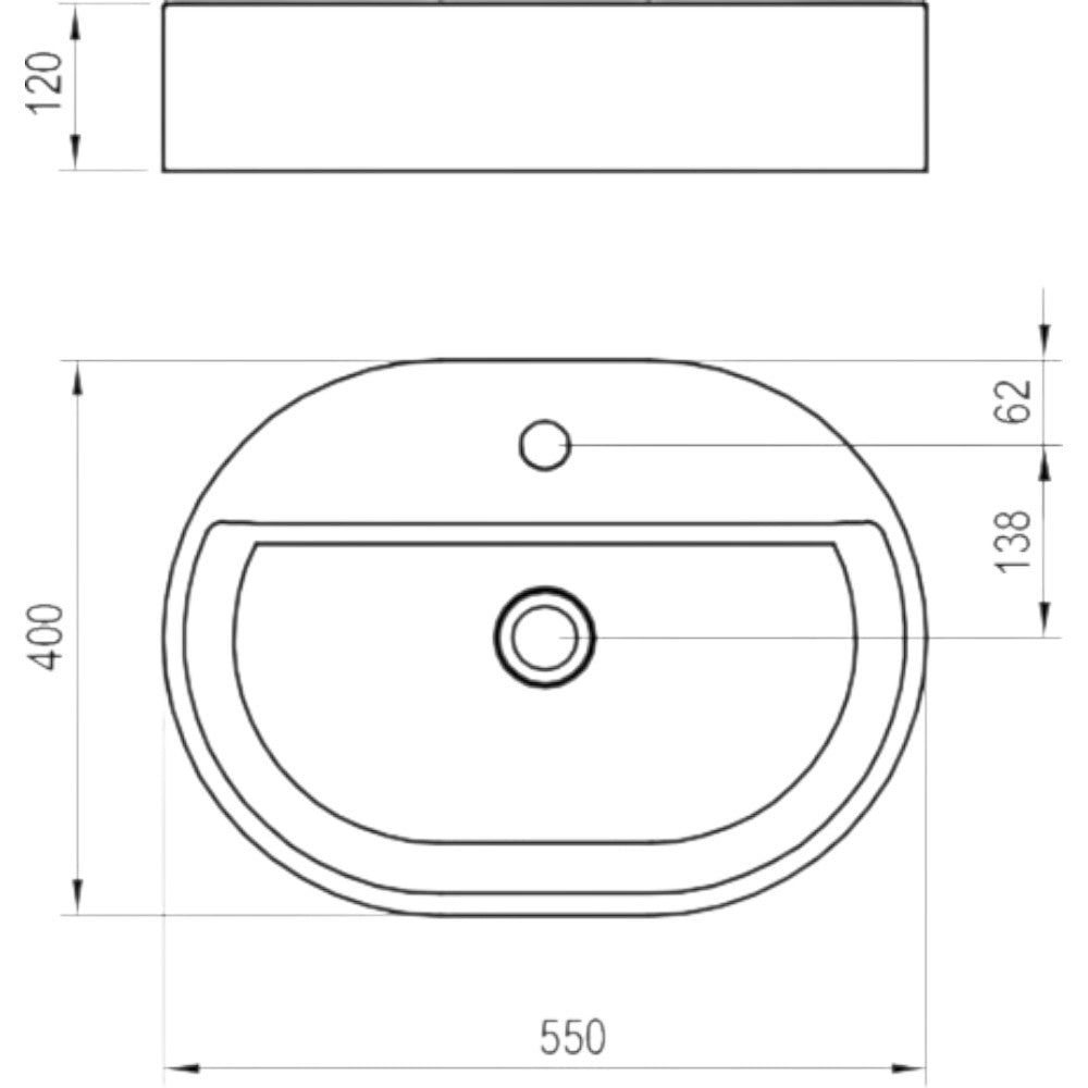 Ravak Ceramic Slim Shelf O 55 kerámiamosdó, fehér (XJX01155003)