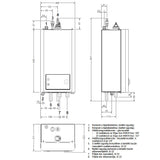 Remeha Elga ACE 4 kW hőszivattyú (7755638) - méretrajz