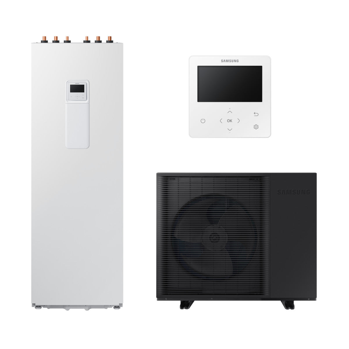 Samsung Mono ClimateHub R290 hőszivattyú 5 kW + 200l-es tartály + vezetékes szabályzó, 1 fázis (MCH-R290-5-1-1)