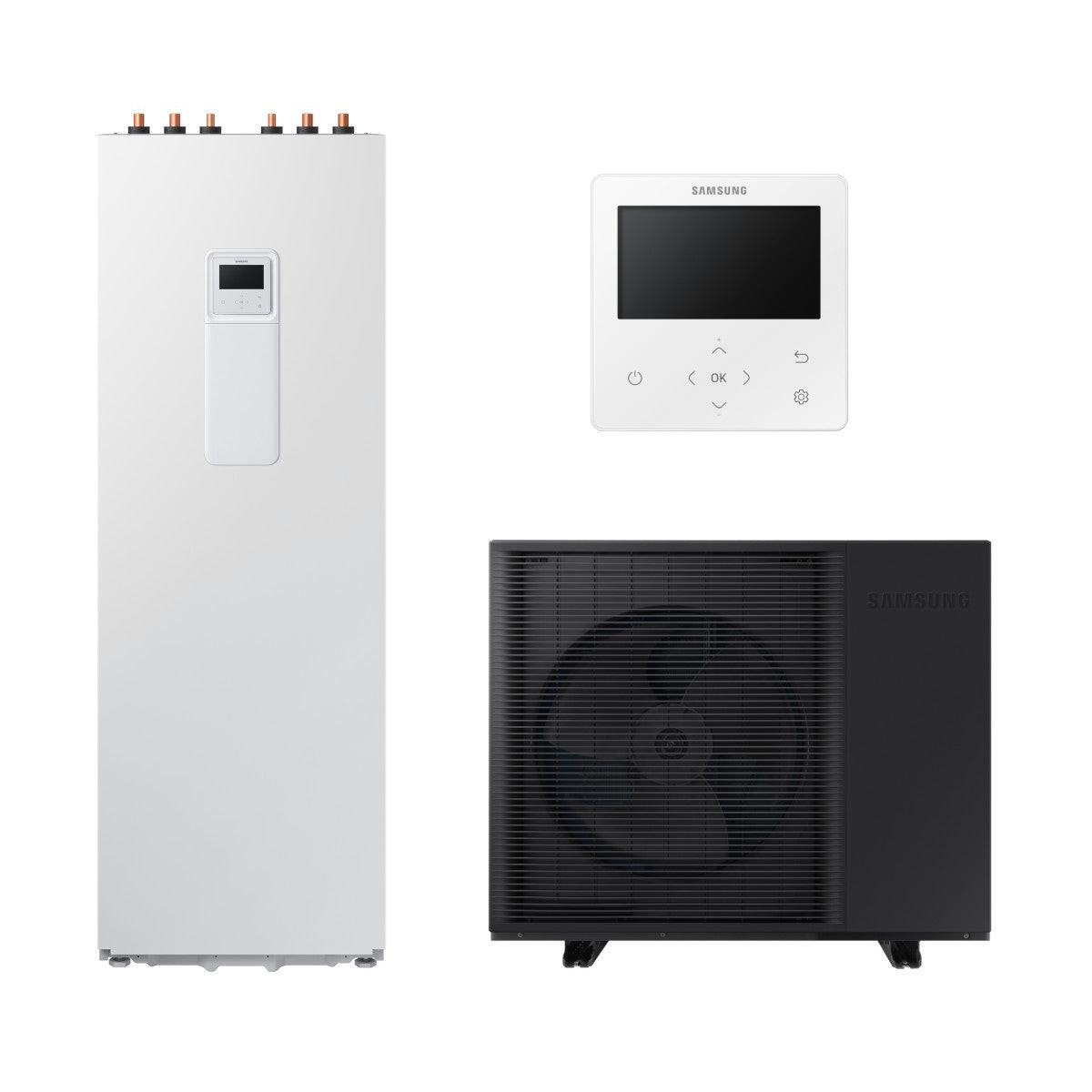 Samsung Mono ClimateHub R290 hőszivattyú 8 kW + 260l - es tartály + vezetékes szabályzó, 3 fázis (MCH - R290 - 8 - 2 - 3)