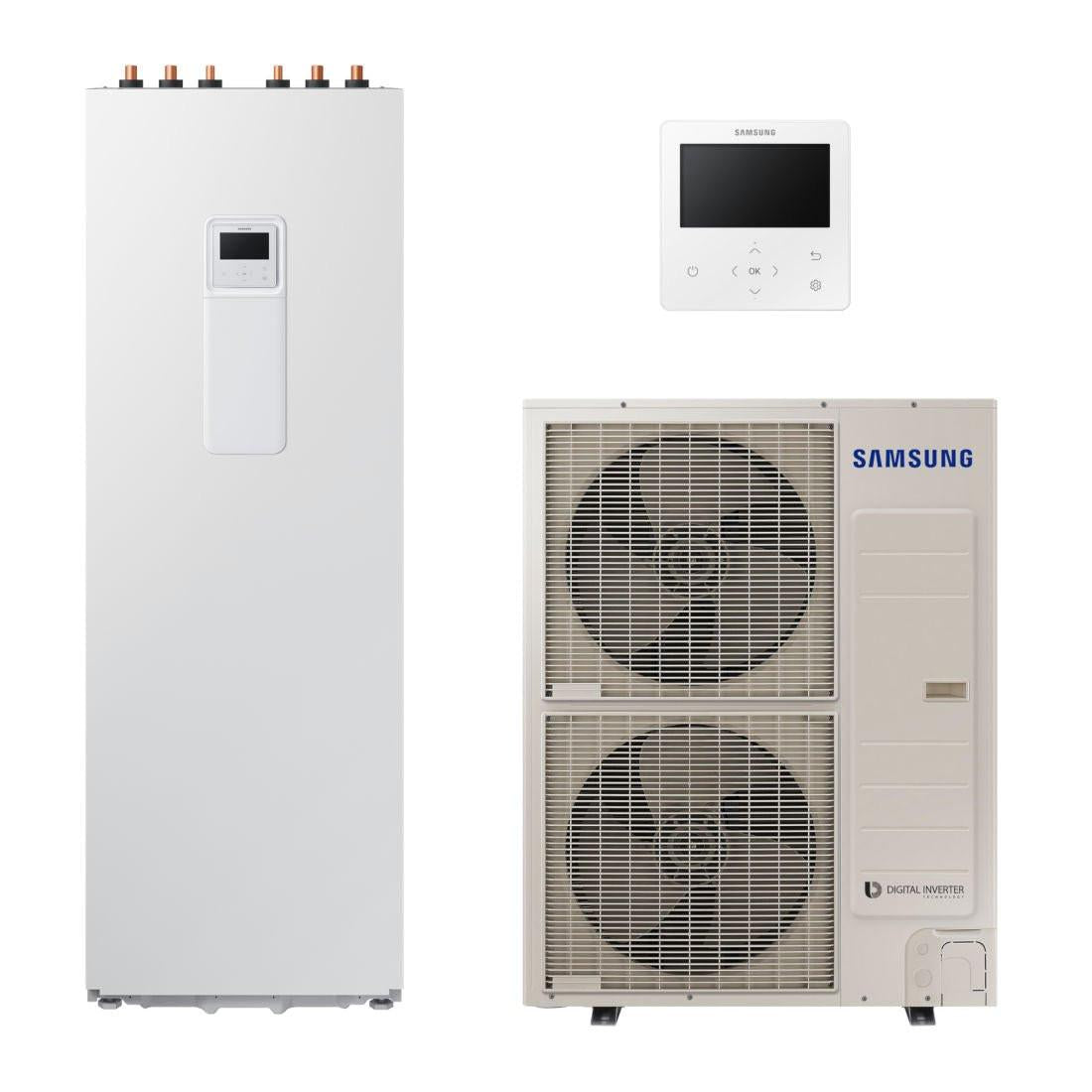 Samsung Mono ClimateHub R32 hőszivattyú 16 kW + 260l - es tartály + vezetékes szabályzó, 3 fázis (MCH - R32 - 16 - 2 - 3)