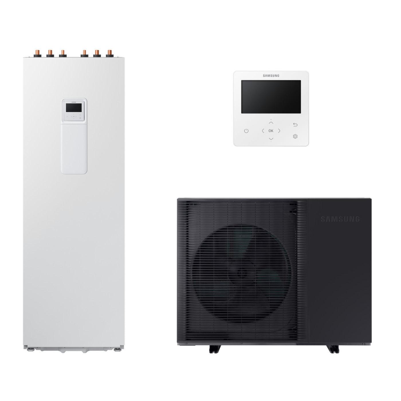 Samsung Mono ClimateHub HT Quiet R32 hőszivattyú 12 kW + 200l - es tartály + vezetékes szabályzó, 1 fázis (MCHQ - R32 - 12 - 1 - 1)