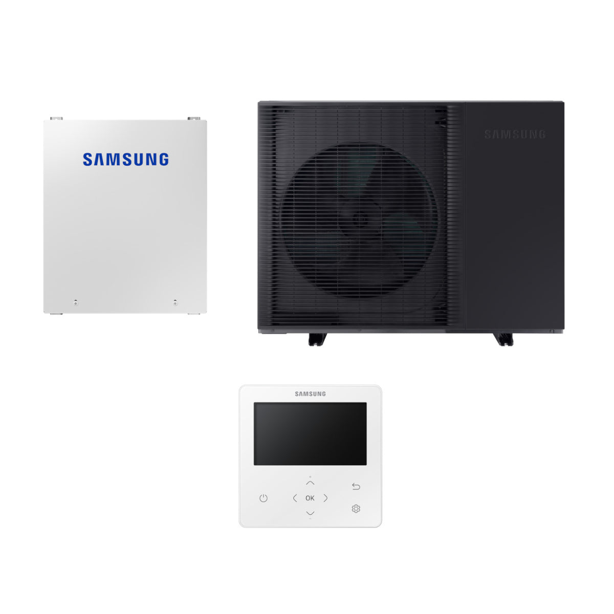 Samsung Mono HT Quiet R32 hőszivattyú 14 kW + vezérlő szett (szelepvezérlő + szabályzó), 3 fázis (MQ-R32-14-0-3)