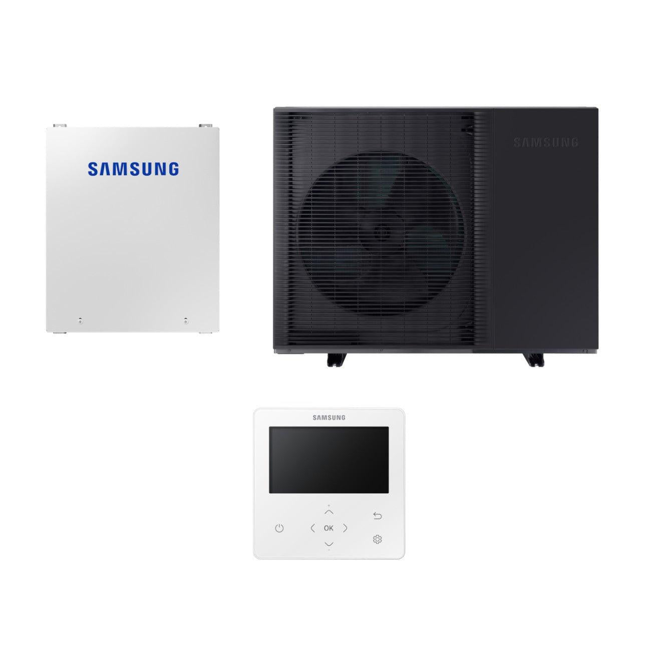 Samsung Mono HT Quiet R32 hőszivattyú 8 kW + vezérlő szett (szelepvezérlő + szabályzó), 3 fázis (MQ - R32 - 8 - 0 - 3)