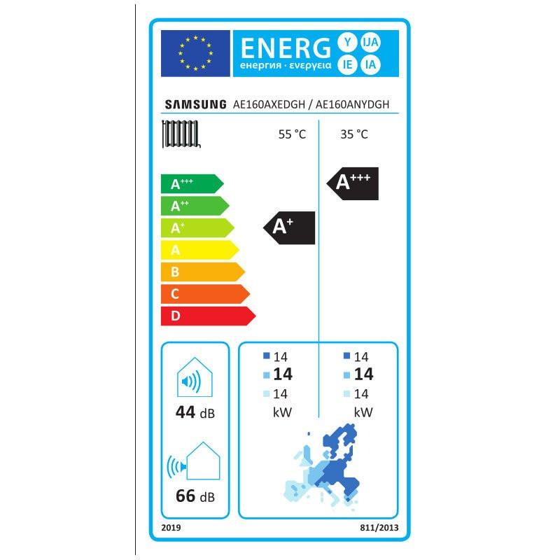 Samsung Split R410A hőszivattyú 16 kW + beltéri oldalfali Hydro egység + vezetékes szabályzó, 3 fázis (S - R410A - 16 - 0 - 3)