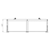 Terralux hőszivattyú álló konzol, 1300x410x600, SZÜRKE - MAX 200kg (SCD500454)