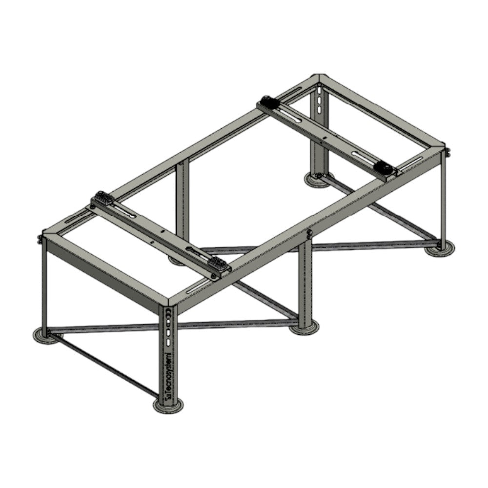 Terralux hőszivattyú álló konzol, 1300x410x600, SZÜRKE - MAX 200kg (SCD500454)