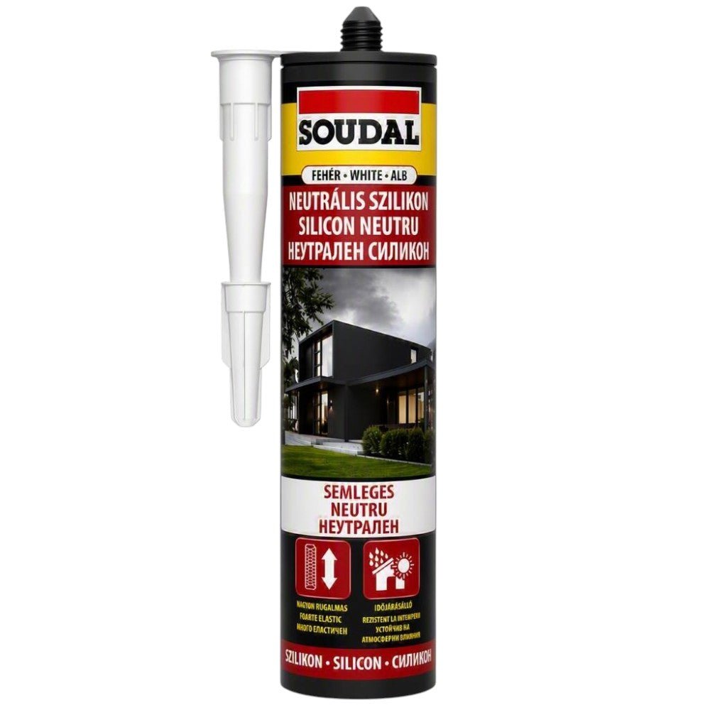 Soudal neutrális szilikon fehér 300ml