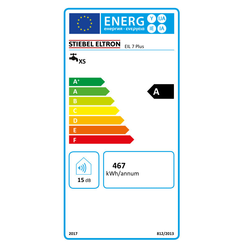 Stiebel Eltron EIL 7 Plus átfolyós vízmelegítő (200141) - energiacímke