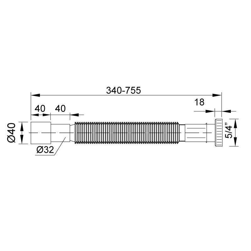 Styron Jollyflex 5/4" - 32 - 40 (STY - 616 - 4)