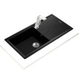 Teka Stone 60 L-TG 1B 1D mosogatótálca, metál fekete, 100x51cm (115330010)