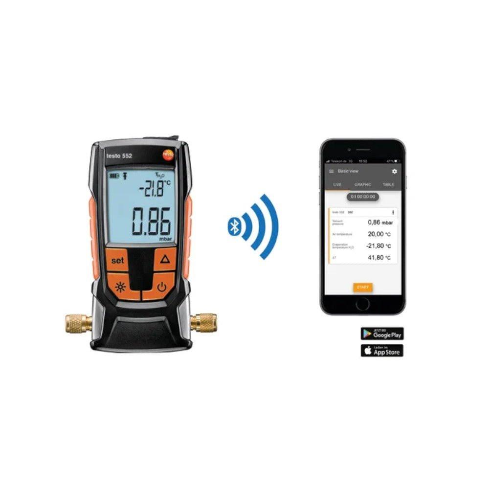 Testo 552 digitális vákuummérő (bluetooth) (TESTO - 05605522)