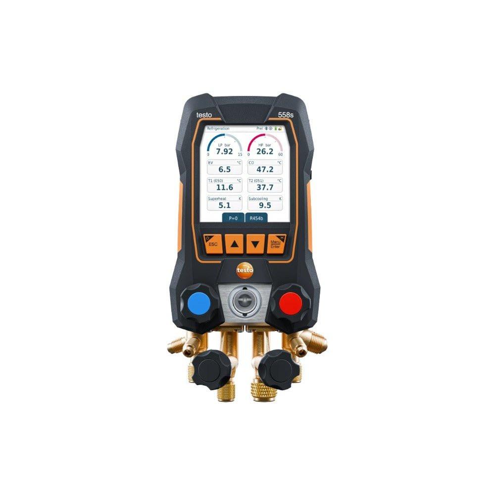 testo 558s okos vákuum szett (lakatfogóval, 2db hőmérséklet érzékelővel, vákuum szondával) (TESTO - 0564.5584)