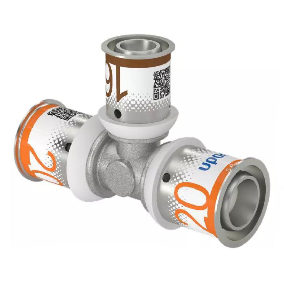 Uponor S-Press Plus réz T-idom szűkített 20-16-20-1