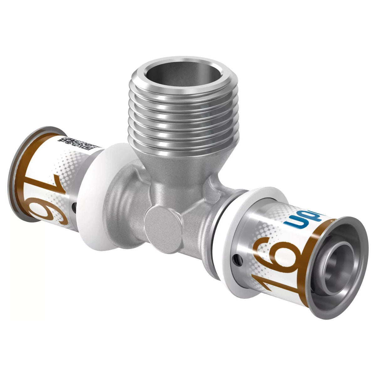 Uponor S-Press Plus réz T-idom menetes 16-1/2"km-16-1