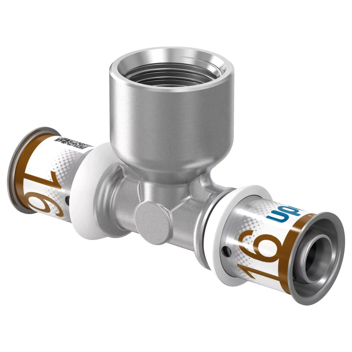 Uponor S-Press Plus réz T-idom menetes 16-1/2"bm-16-1