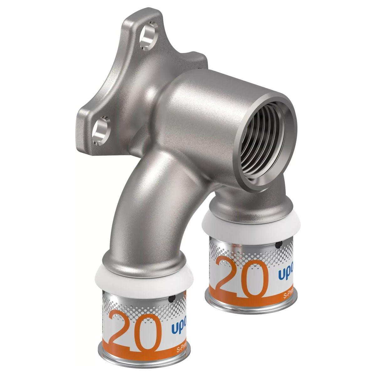 Uponor S - Press Plus réz átfolyós falikorong 20 - 1/2"bm - 20