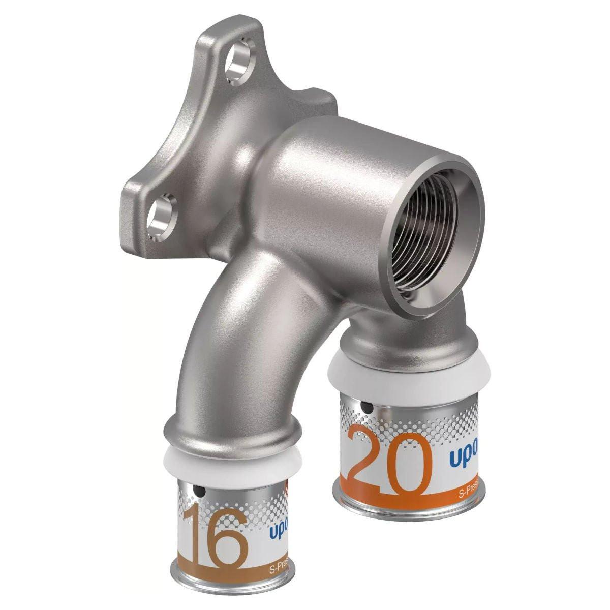 Uponor S - Press Plus réz átfolyós falikorong 16 - 1/2"bm - 20