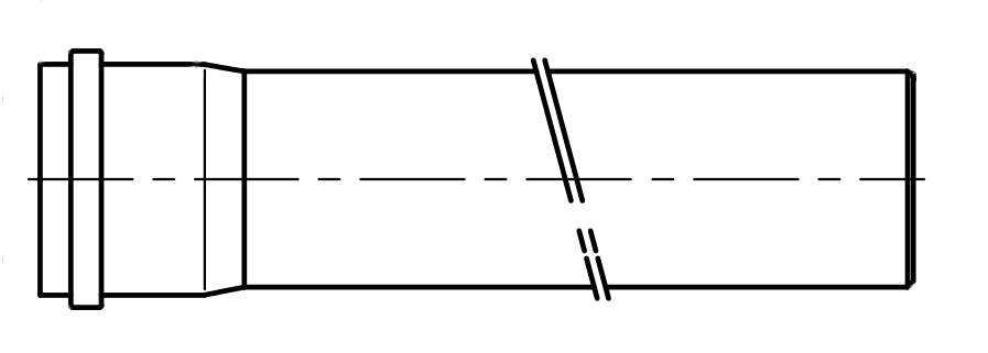 Viessmann 80 PPs cső 100cm-0