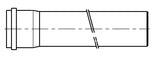 Viessmann 80 PPs cső 100cm-0