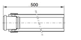 Viessmann 80/125 PPs AZ-cső 50 cm-0