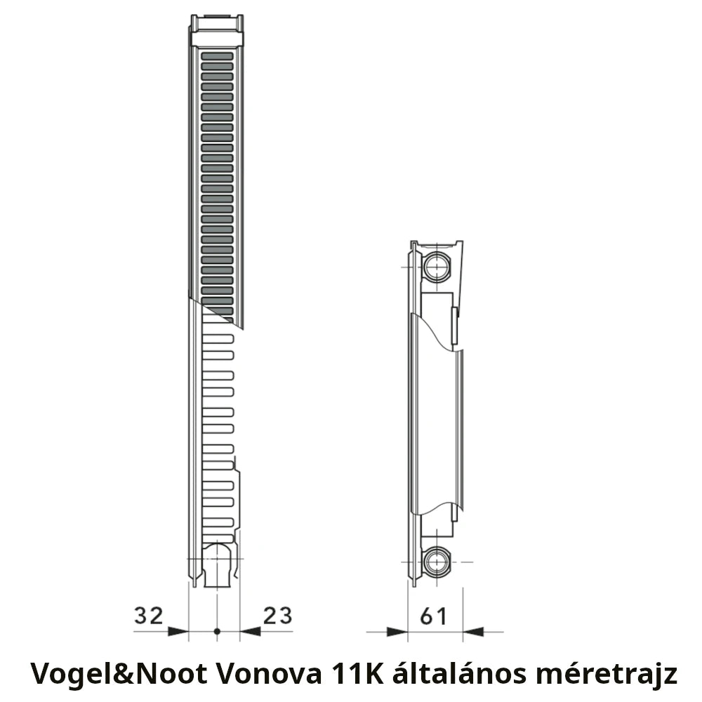 Vogel&Noot 11K 900x1000 kompakt radiátor