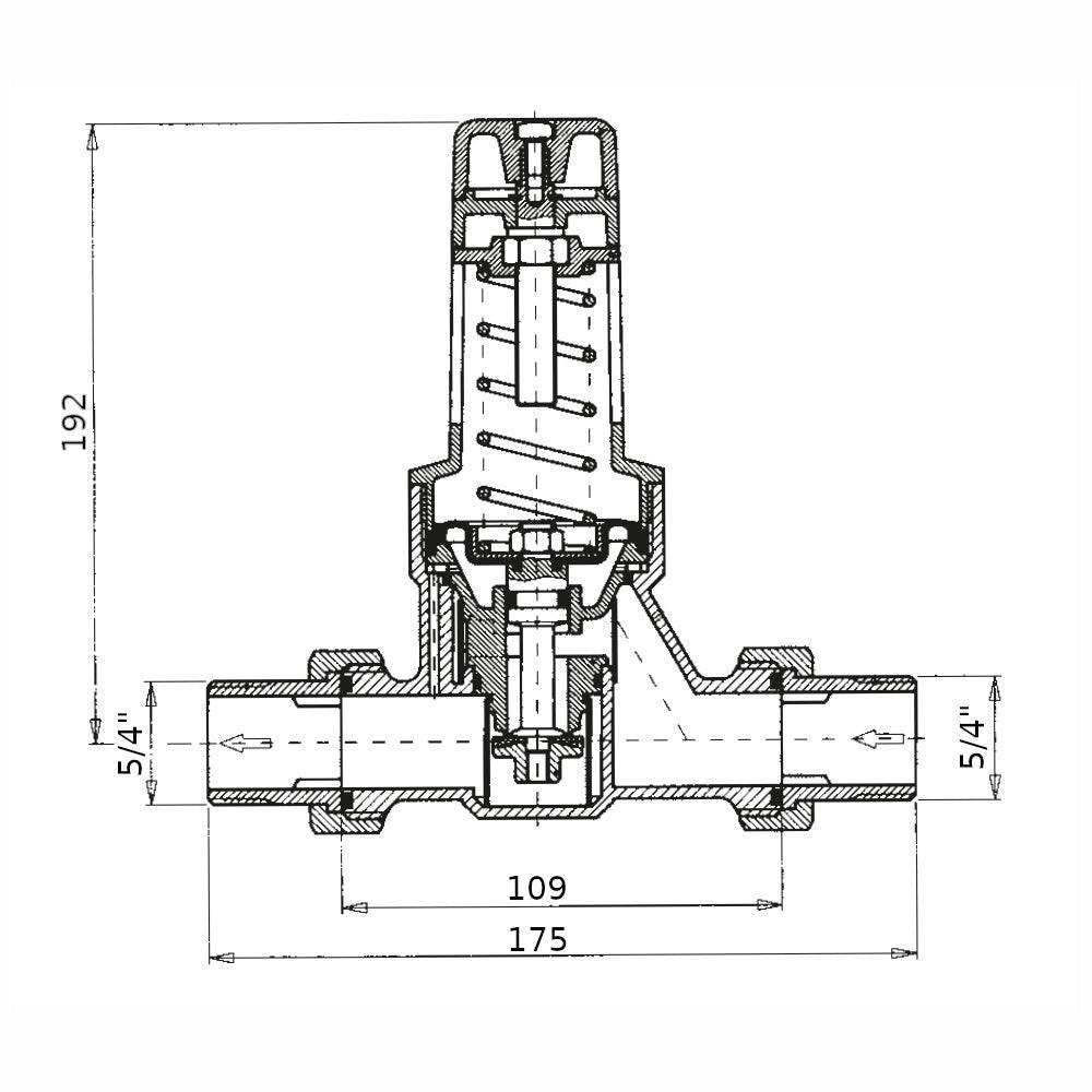 WATTS víznyomáscsökkentő 5/4" DRV/N (10015773)
