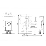 WILO Yonos MAXO 40/0,5-16 PN 6/10 keringető szivattyú (2120648)-2