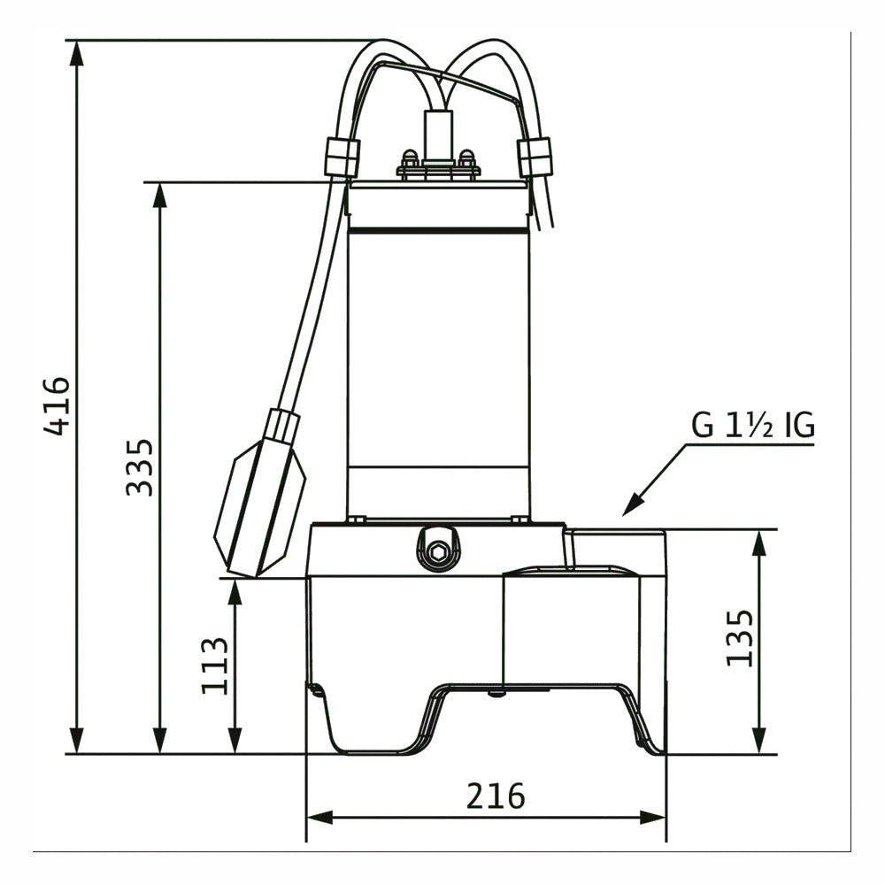 WILO Rexa MINI3 - V04.11/M06 - 523/A - 10M merülőmotoros szivattyú (3094012)