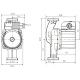 WILO Star-Z 20/4-3 230V HMV keringető szivattyú (4081193)-2