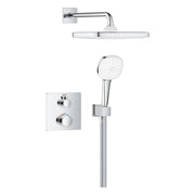 Grohe Grohtherm zuhanyrendszer falsík mögötti, Tempesta Cube kézi és fejzuhannyal (1039950000)