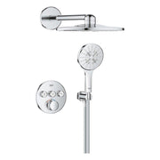 Grohe Grohtherm SmartControl zuhanyrendszer falsík mögötti, Rainshower SmartActive kézi és fejzuhany (1039970000)