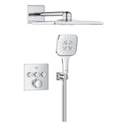 Grohe Grohtherm SmartControl zuhanyr. falsík mögötti, Rainshower SmartActive Cube kézi és fejzuhany (1039980000)