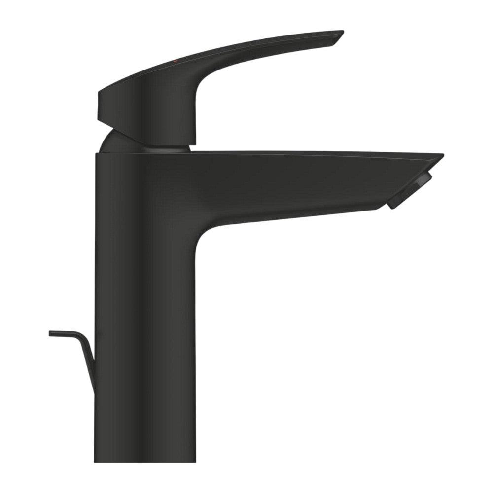 Grohe Eurosmart mosdó csaptelep, M - es méret, húzórudas leeresztőgarnitúra, matt fekete (233222433)