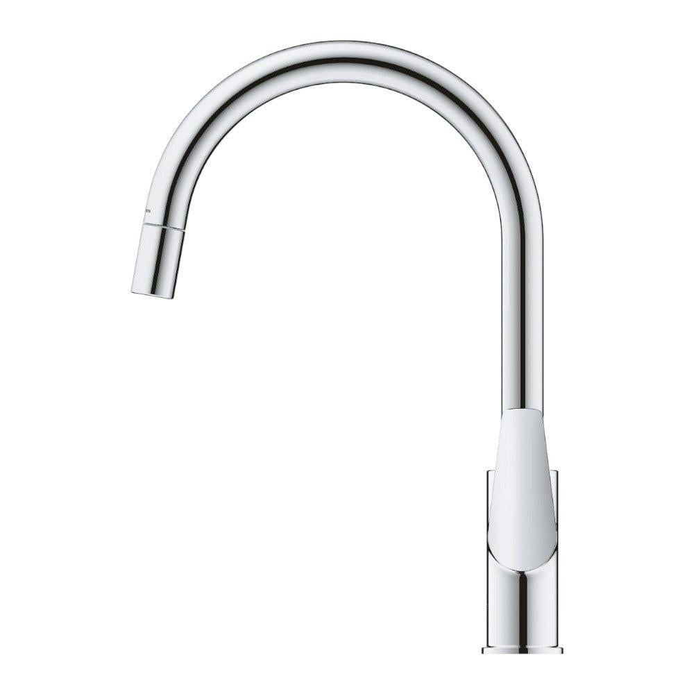 Grohe BauEdge mosogató csaptelep, kihúzható zuhanyfej (30536000)