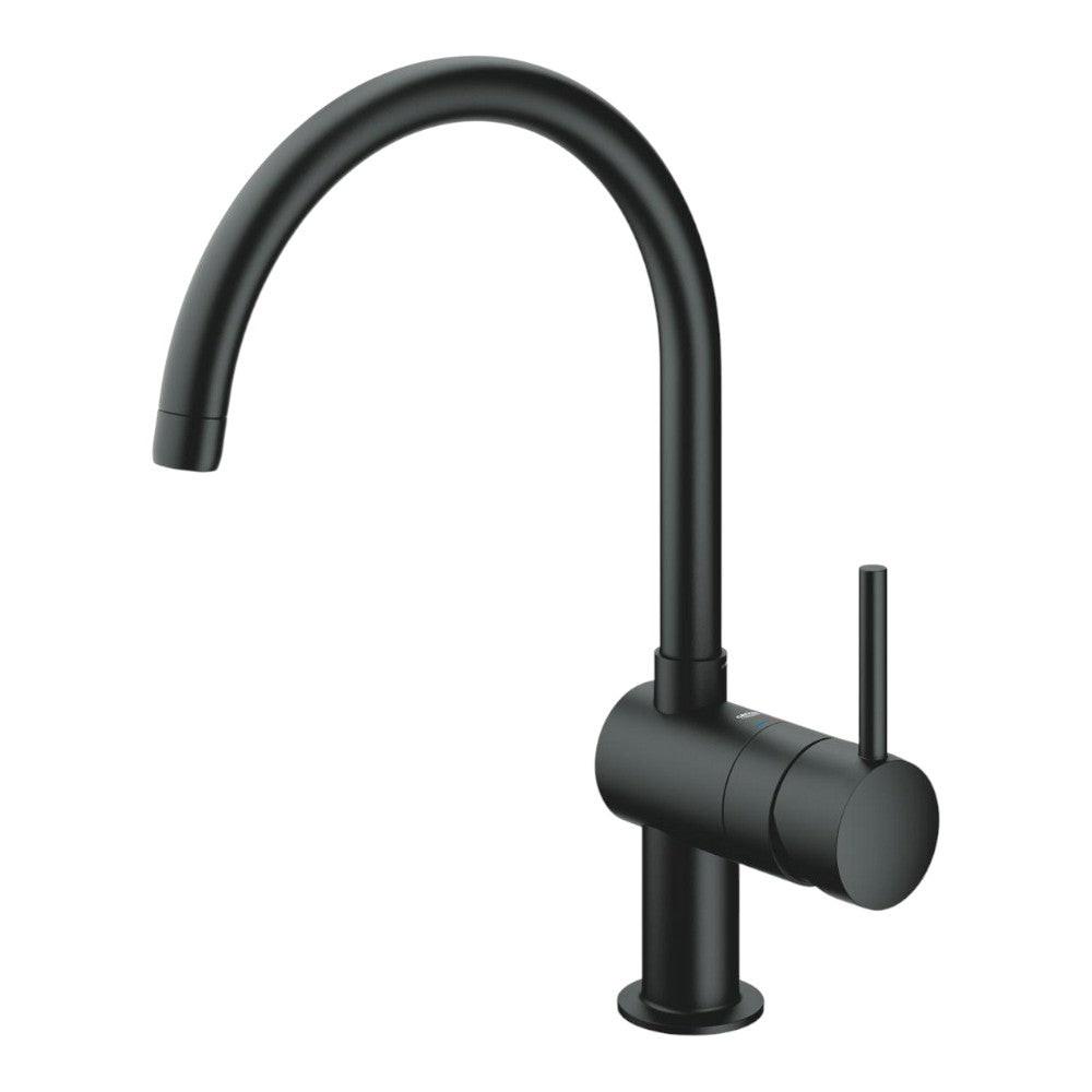 Grohe MINTA egykaros mosogató csaptelep, fekete (32917KS0)